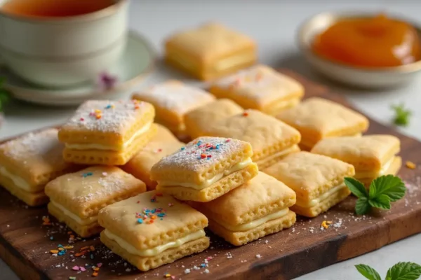 Square Langue de Chat Sandwich Cookies Recipe: 5 Easy Steps