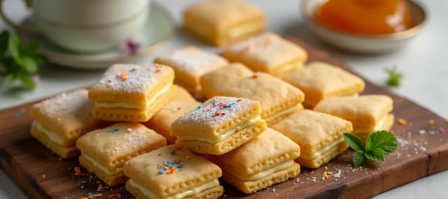 Square Langue de Chat Sandwich Cookies Recipe: 5 Easy Steps