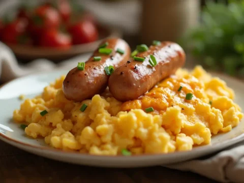 Homemade Egg Sausage and Cheese Breakfast Recipe