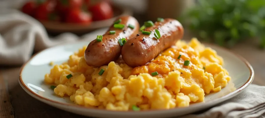 Homemade Egg Sausage and Cheese Breakfast Recipe