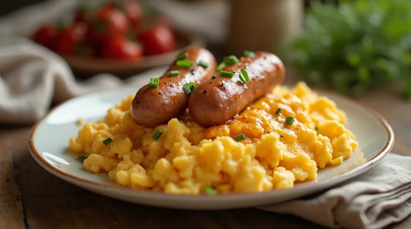 Homemade Egg Sausage and Cheese Breakfast recipe