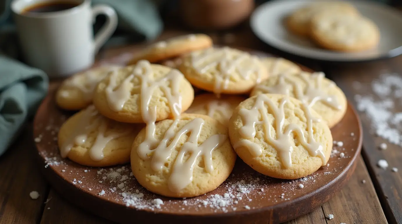 Vegan Sugar Cookies with Almond Icing