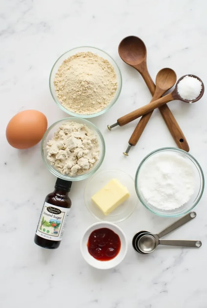 chestnut flour thumbprint cookies