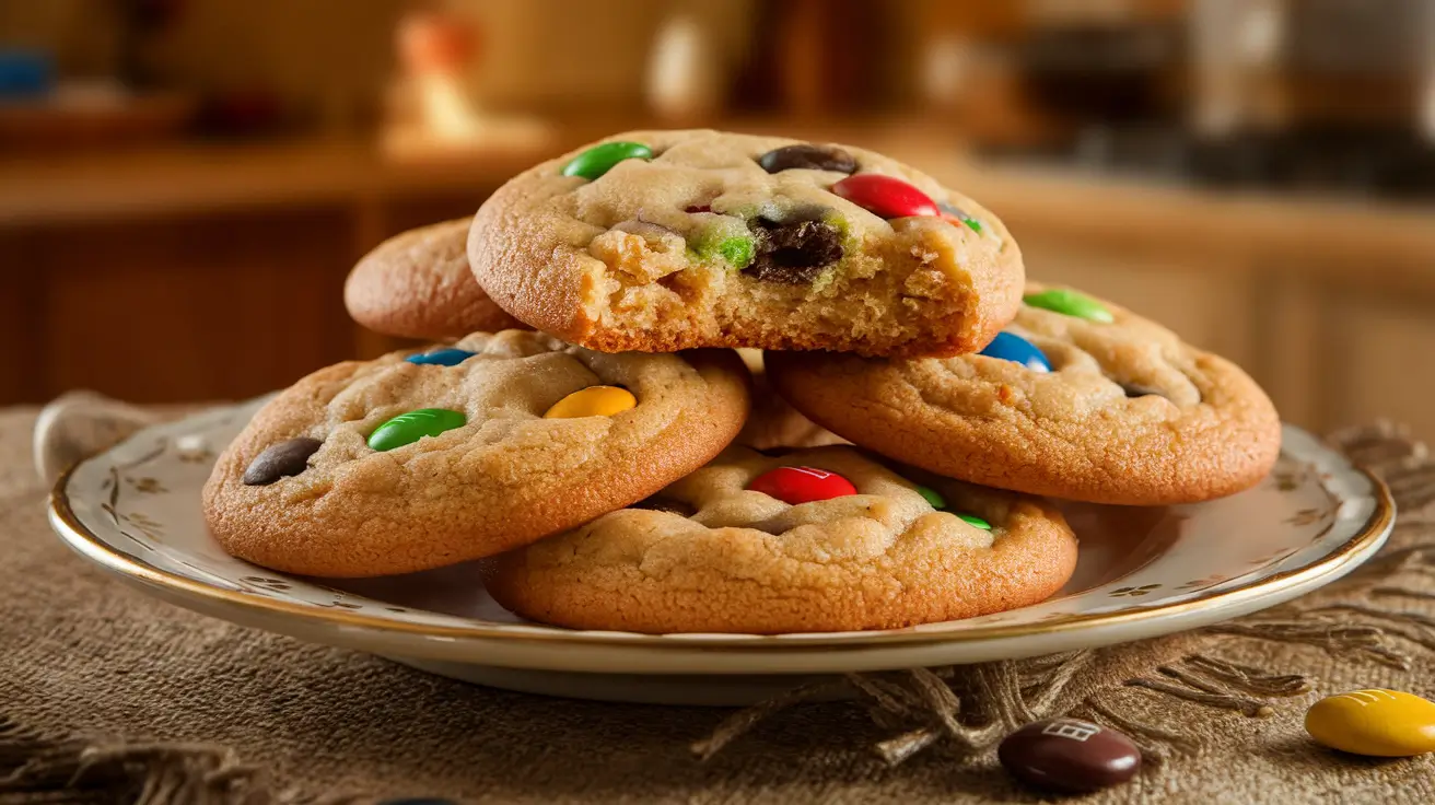soft and chewy m&m cookies