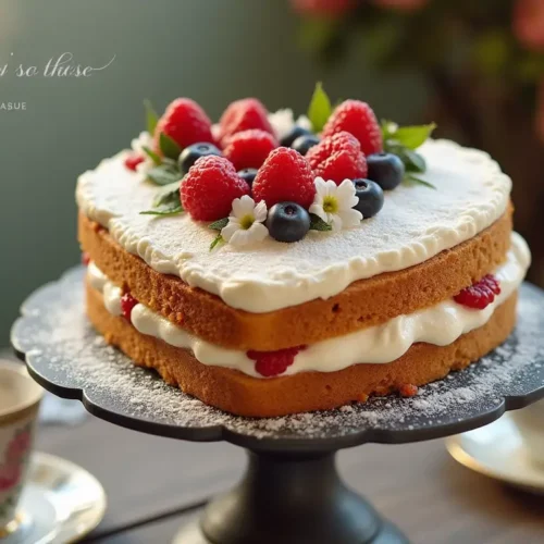 vintage heart cake