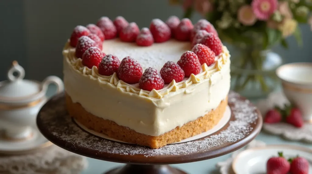 vintage heart cake