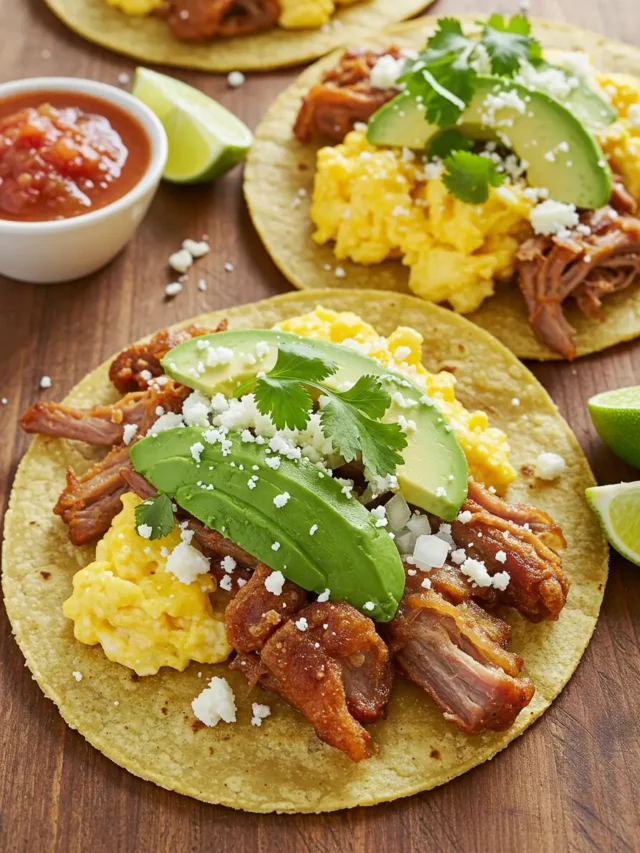 Carnitas Breakfast Tacos