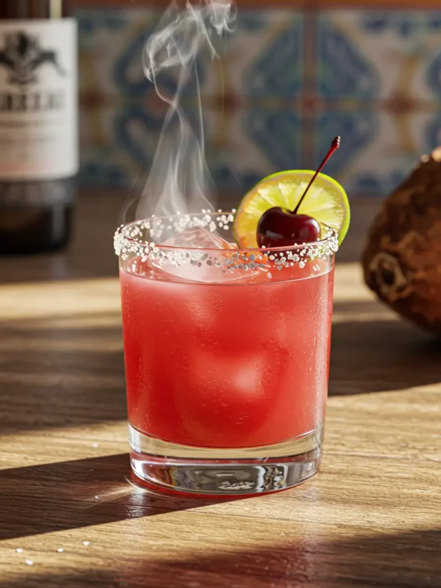 Sour Cherry Mezcal Margarita