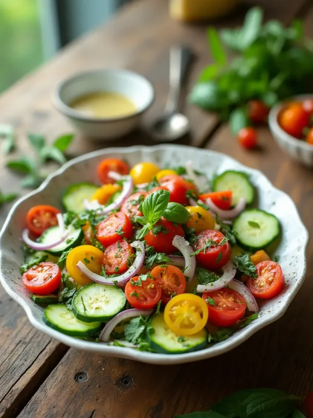 Cucumber Salad with Tomatoes
