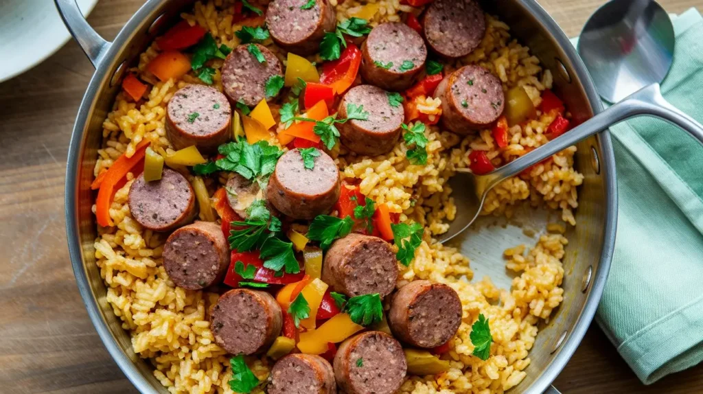 sausage and rice skillet