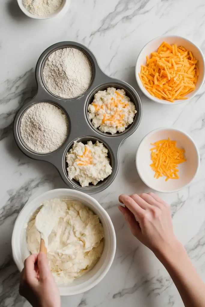 High Protein Muffins with Turkey & Cheddar