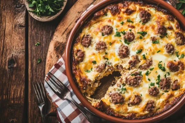 The Best Easy Sausage And Egg Casserole Recipe