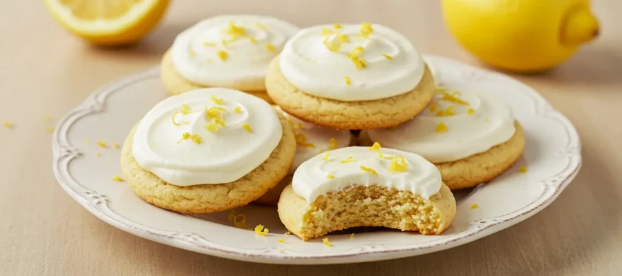 The Best Zesty Lemon Frosted Cookies Recipe
