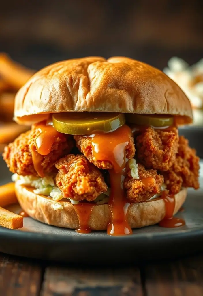 10. Hot Honey Fried Chicken Sandwich