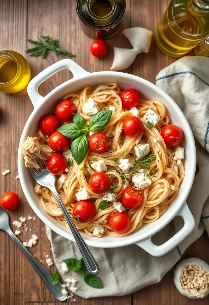 Baked Feta Pasta Chicken