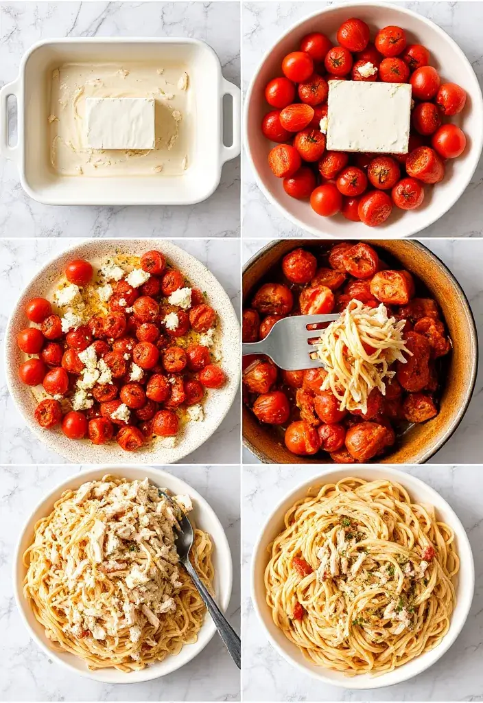 Baked Feta Pasta Chicken
