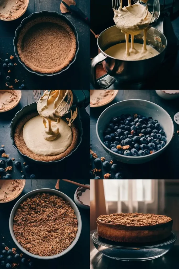 Blueberry Crumble Cheesecake
