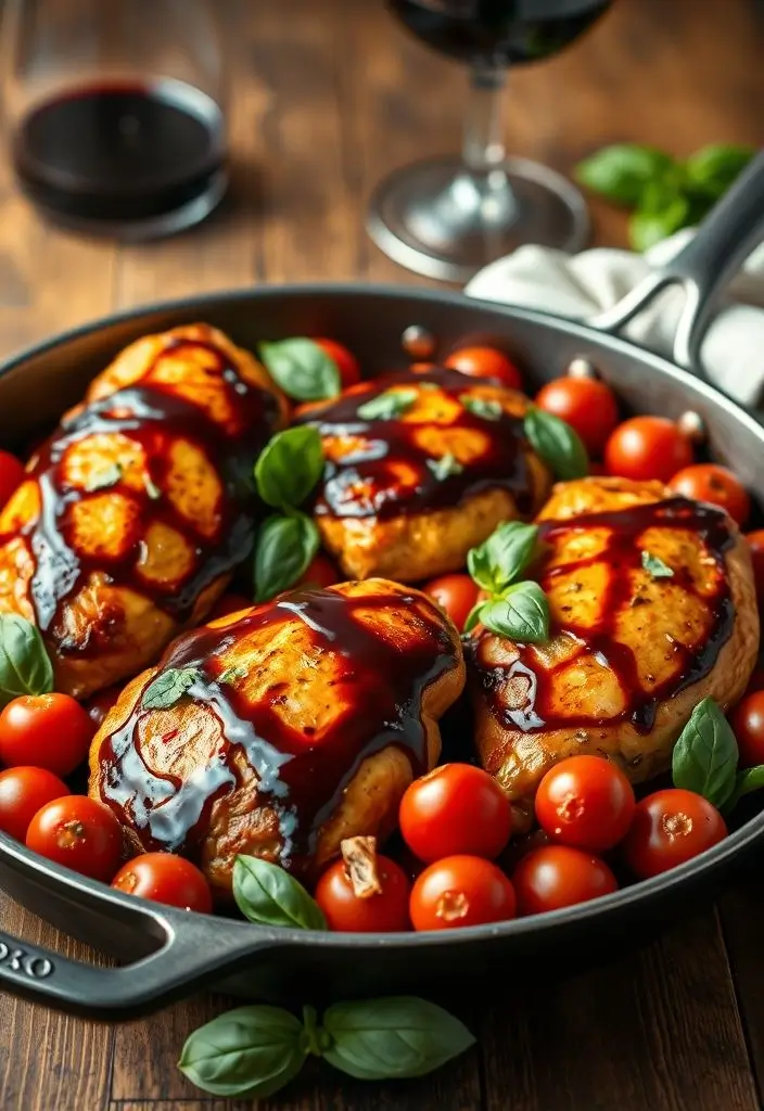 5-Ingredient Balsamic Glazed Chicken Breasts
