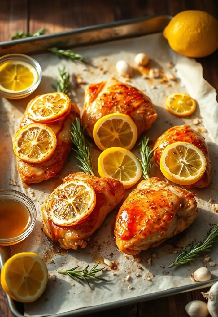 5-Ingredient Lemon Garlic Chicken Thighs