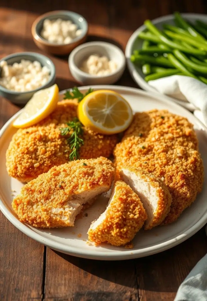 5-Ingredient Parmesan Crusted Chicken Cutlets