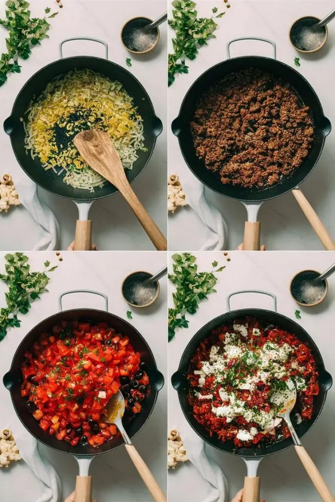 Greek Hamburger Skillet Recipe