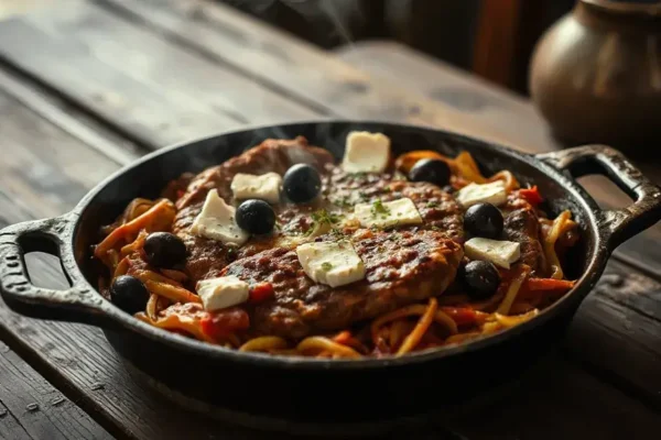 Easy Greek Hamburger Skillet Recipe