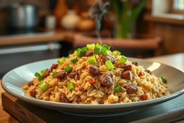 Easy Hamburger Fried Rice Recipe