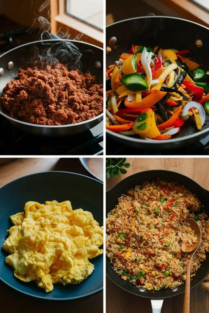 Hamburger Fried Rice Recipe