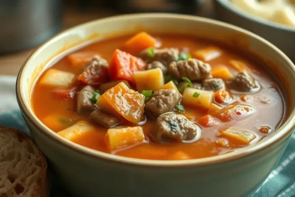 Easy Hamburger Minestrone Recipe