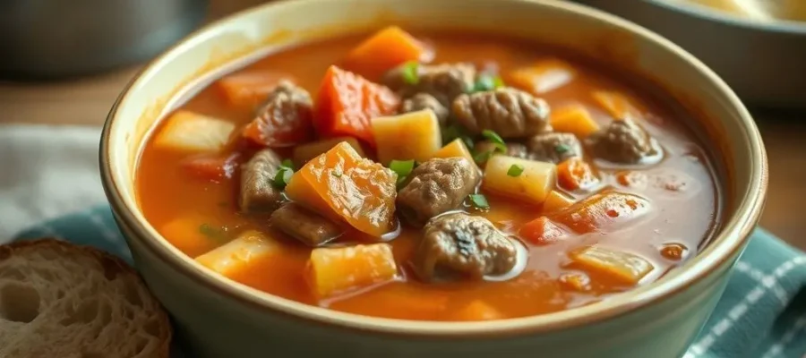 Easy Hamburger Minestrone Recipe