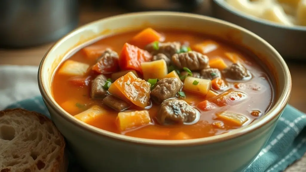 Hamburger Minestrone Recipe