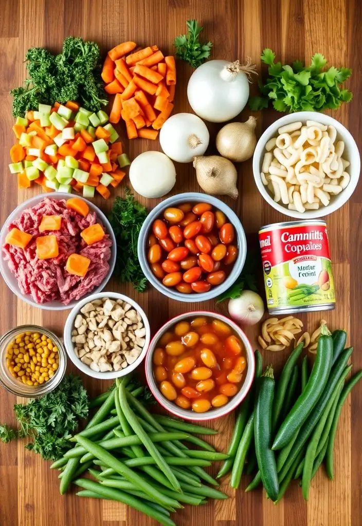 Hamburger Minestrone Recipe