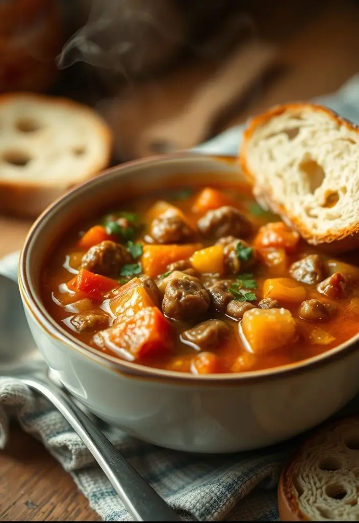 Hamburger Minestrone Recipe