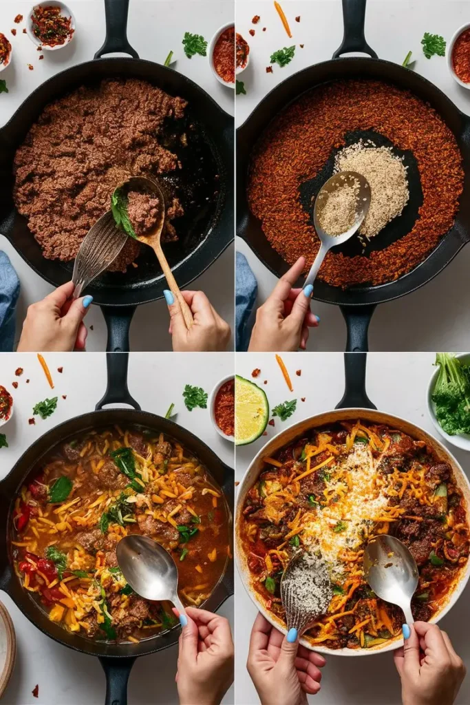 Mexican Taco Rice Skillet