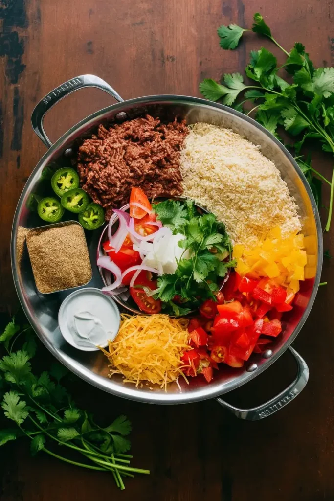 Mexican Taco Rice Skillet