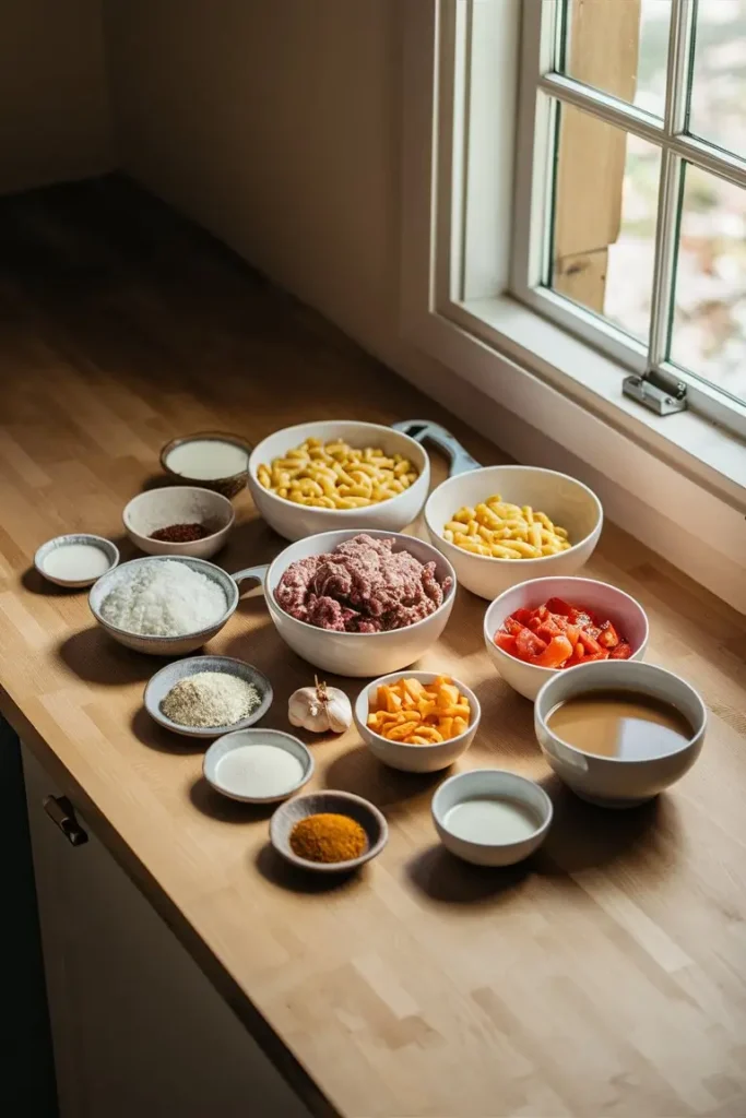 One-Pot Hamburger Mac And Cheese