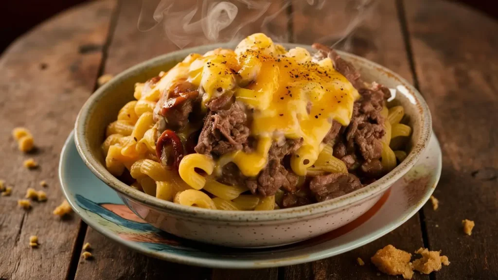 One-Pot Hamburger Mac And Cheese