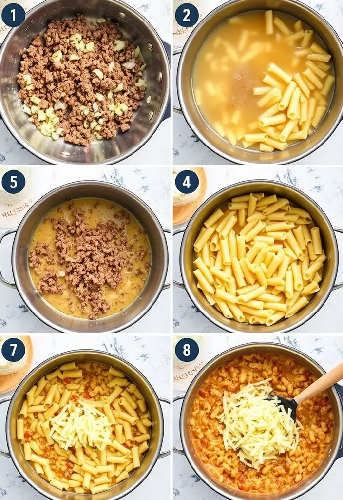 One-Pot Hamburger Mac And Cheese