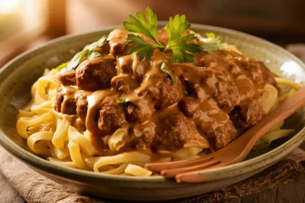 The Best Quick Hamburger Stroganoff Recipe