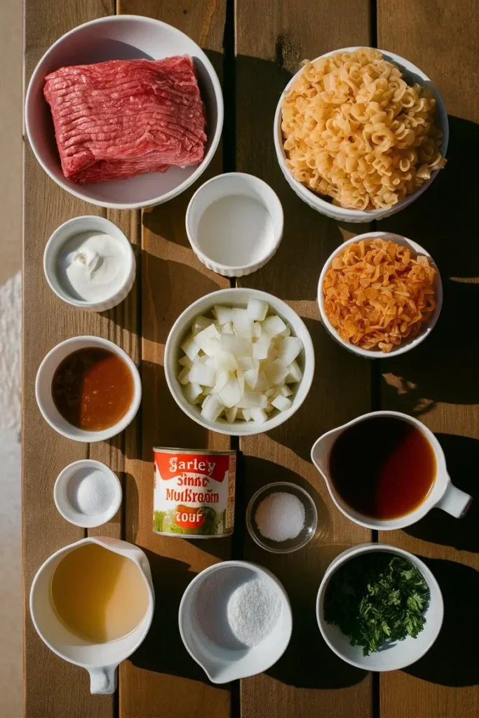 Quick Hamburger Stroganoff Recipe