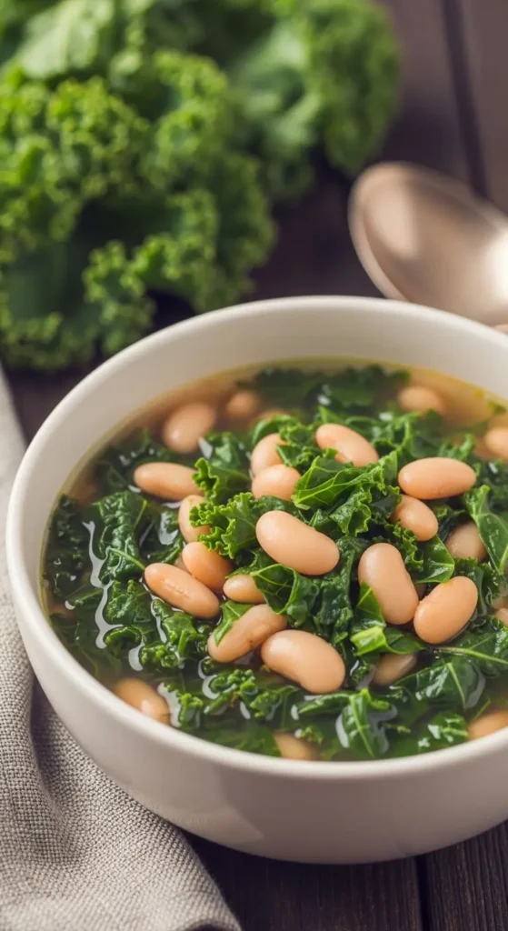 Low Calorie Dinner 10. White Bean and Kale Soup