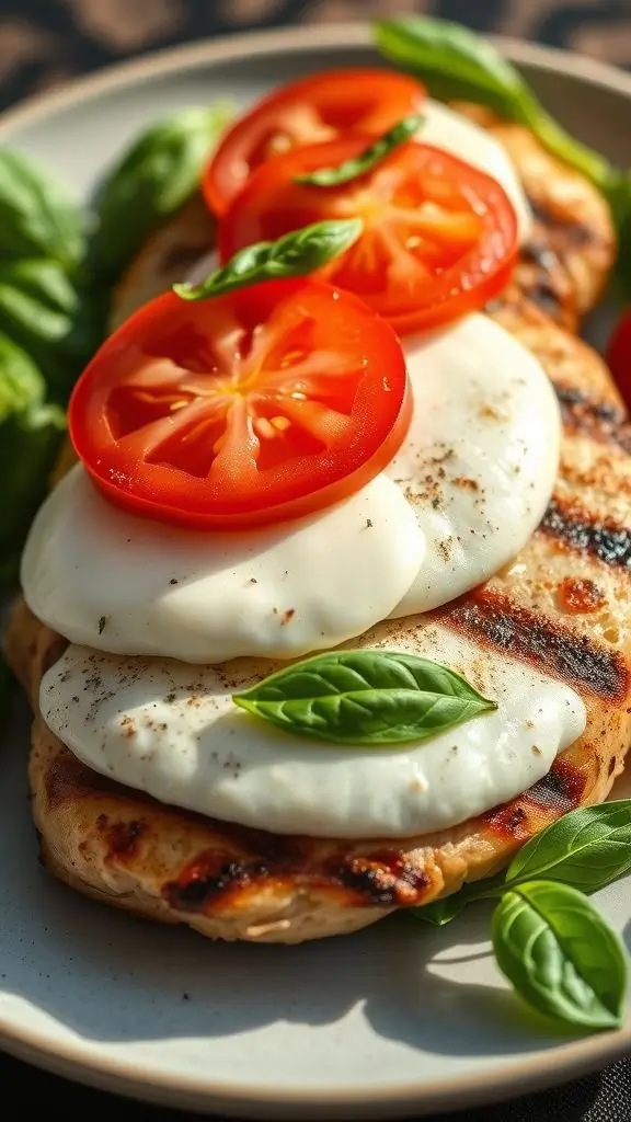 Low Calorie Dinner 24. Italian Caprese Chicken