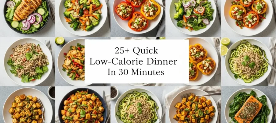 25+ Low Calorie Dinner In 30 Minutes or Less