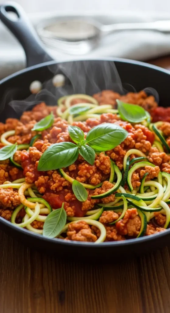 Low Calorie Dinner 3. Turkey and Zucchini Skillet