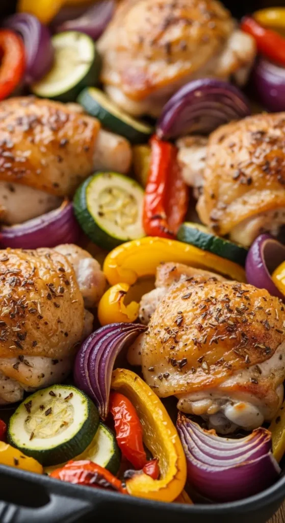 Low Calorie Dinner 7. Italian Chicken and Vegetables
