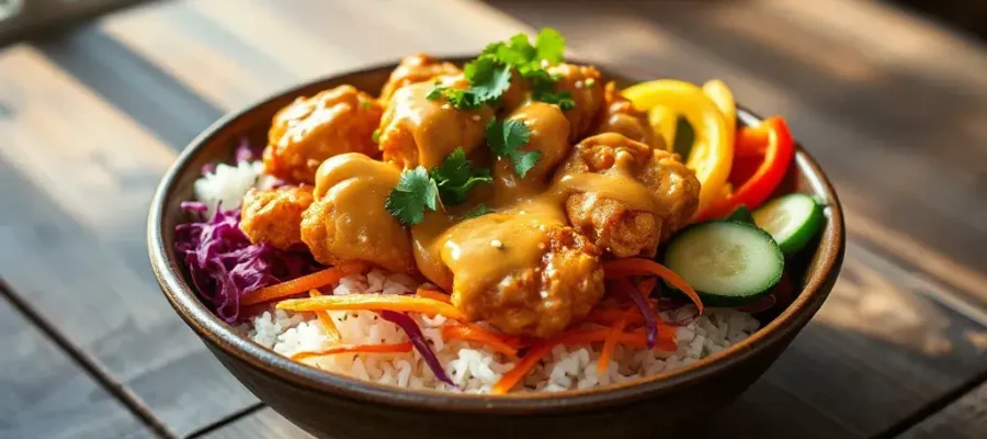 The Best Bang Bang Chicken Bowl Recipe