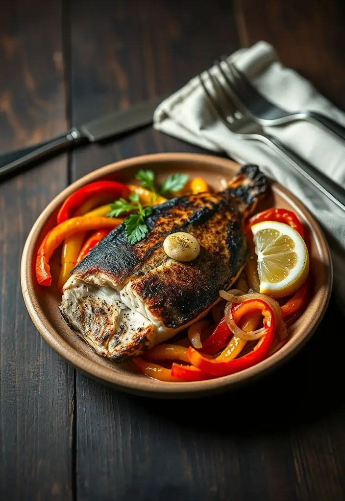 Cajun Fish with Peppers Recipe