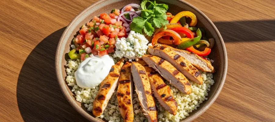 Easy Chicken Fajita Bowl Recipe