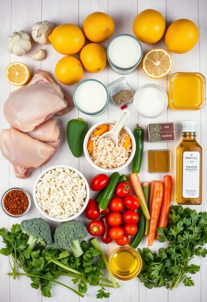 Chicken & Rice Bowls with Creamy Garlic Sauce