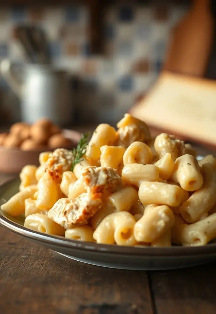 Creamy Honey Pepper Chicken Mac and Cheese